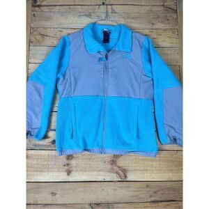 North Face Jacket Girls XLarge Fleece Casual Pockets Lightweight Outdoors Blue